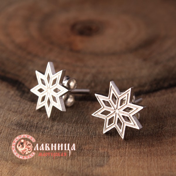 Серьги Алатырь (гвоздики)